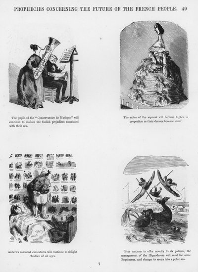 Szkice humorystyczne i groteskowe Gustave Dore (grafika) autorstwa Gustave Dore