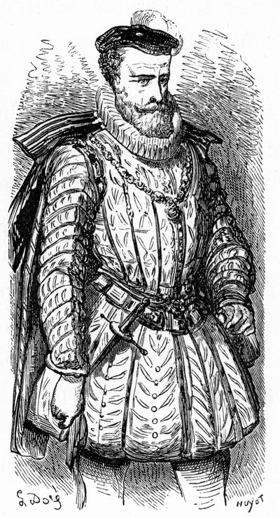 Sully (Maksymilian z Bethune, baron de Rosny, książę Sully autorstwa Gustave Dore
