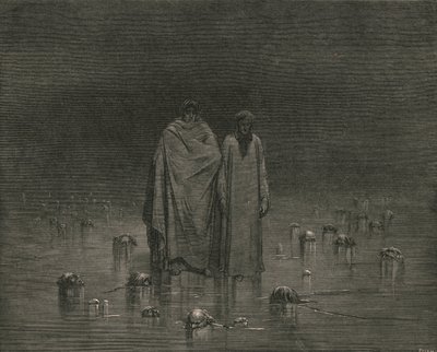 Uważaj, twoje podeszwy nie deptać po głowach twoich biednych braci, c1890. autorstwa Gustave Dore