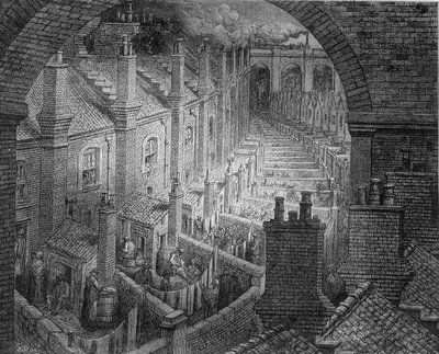 Back Courses of London - w „Londynie” Gustave Dore autorstwa Gustave Dore