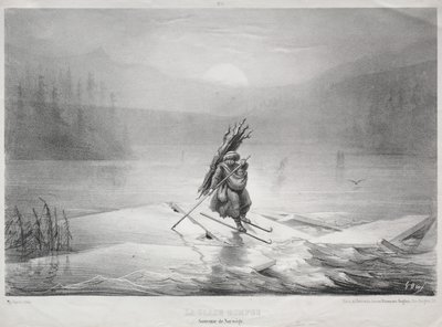 Łamiący lód, pamiątka Norwegii autorstwa Gustave Dore