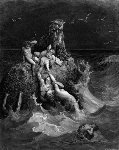 Potop, 1866. autorstwa Gustave Dore