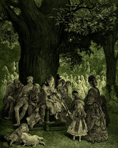 Wielkie Drzewo - Kensington Gardens autorstwa Gustave Doré autorstwa Gustave Dore
