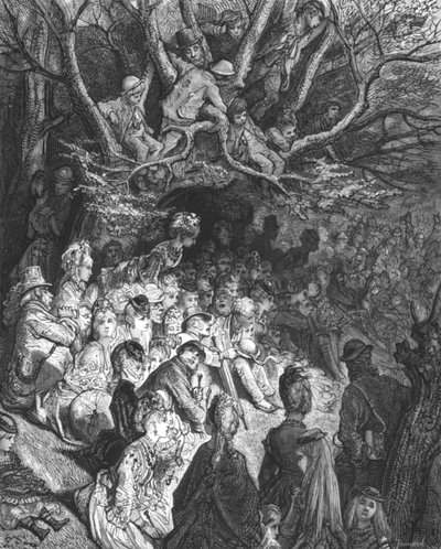 „Brzeg rzeki – pod drzewami”, 1872. autorstwa Gustave Dore