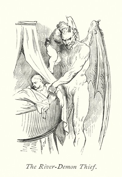 Złodziej demonów rzecznych (rycina) autorstwa Gustave Dore