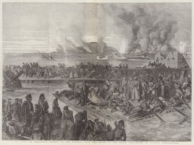Oblężenie Sewastopola, wycofanie się Rosjan z południa na północ autorstwa Gustave Dore