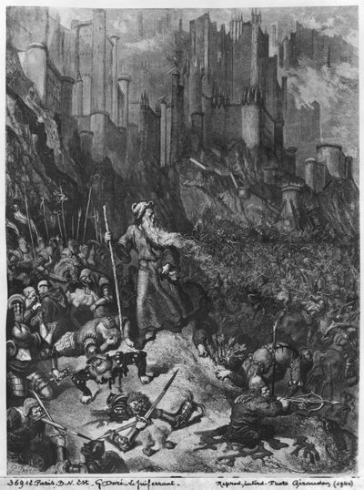 Żyd wędrujący, rytowany przez Felixa Jeana Gaucharda (1825-72) autorstwa Gustave Dore