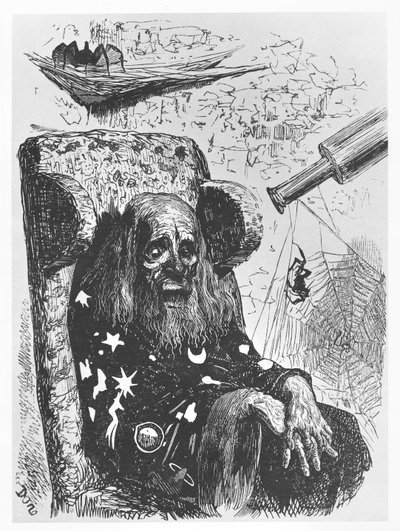 Astrolog Herr Trippa, ilustracja z „Gargantua i Pantagruel”, autorstwa François Rabelais autorstwa Gustave Dore