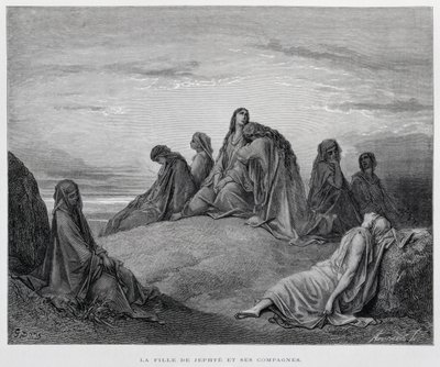 Córki Jeftego, ilustracja z Biblii Dore