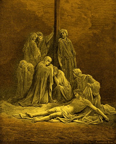 Martwy Chrystus - Biblia autorstwa Gustave Dore
