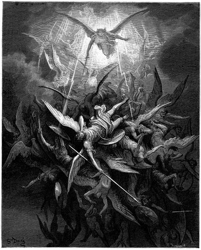 Upadek aniołów (the angels dechus) Ilustracja Gustave