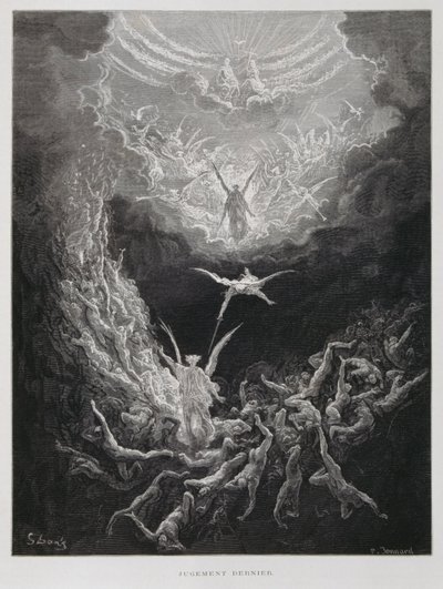 Sąd Ostateczny, ilustracja z Biblii Dore autorstwa Gustave Dore