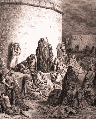 Lud opłakuje Jerozolimę, Gustave Doré. - Biblia autorstwa Gustave Dore