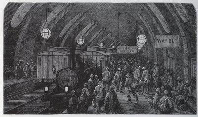 Pociąg robotniczy - autorstwa Gustave Dore