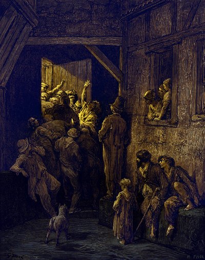 Wyrzuć go, Ratcliff Gustave Doré autorstwa Gustave Dore