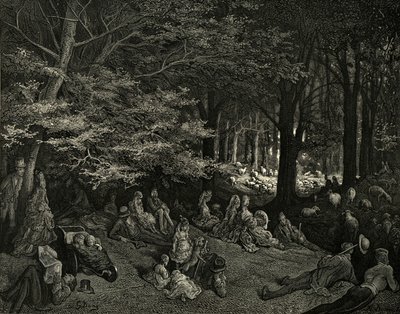 Pod drzewami Regenta autorstwa Gustave Dore
