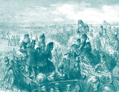 Wiktoriański Londyn – boisko do krykieta Lorda autorstwa Doré autorstwa Gustave Dore