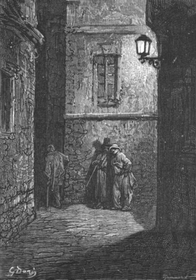 „Whitechapel – Cieniste miejsce”, 1872. autorstwa Gustave Dore