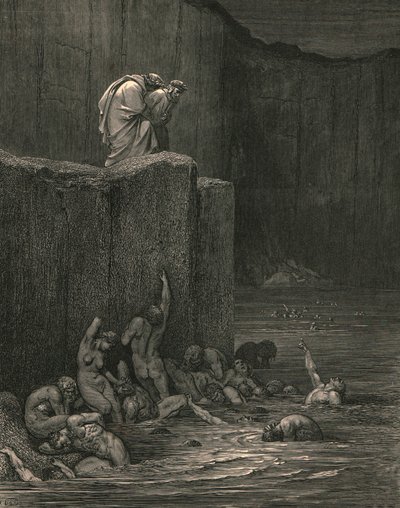 Dlaczego tak chciwie pochyla się nad mną, ok. 1890. autorstwa Gustave Dore