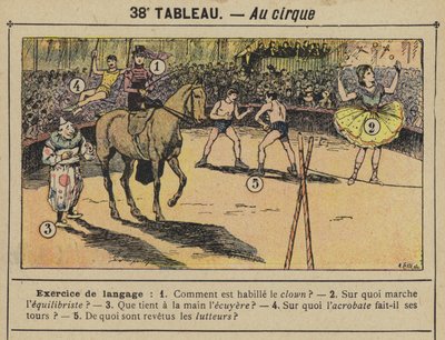 Au cirque (kolor lito) autorstwa Gustave Fraipont