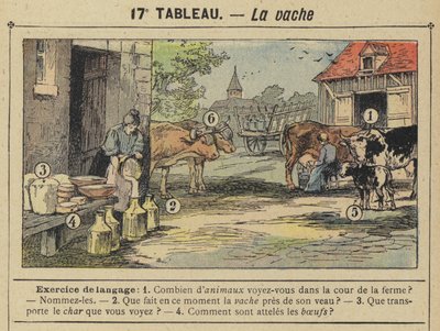 La vache (członkowie kolorowi) autorstwa Gustave Fraipont