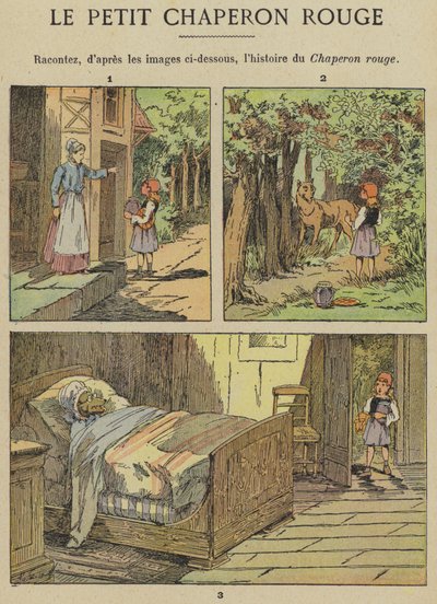 Czerwony Kapturek (kolor lito) autorstwa Gustave Fraipont