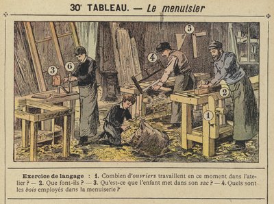 Stolarz (kolor lito) autorstwa Gustave Fraipont