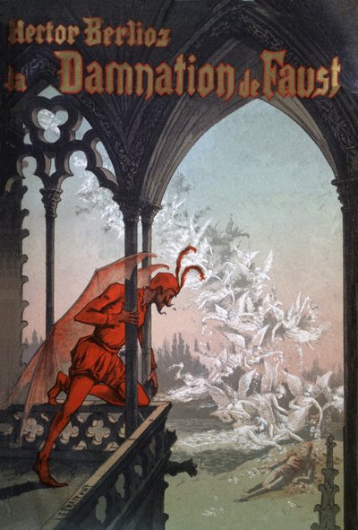 Potępienie Fausta, ok. 1900 r. (ilustracja) autorstwa Gustave Fraipont