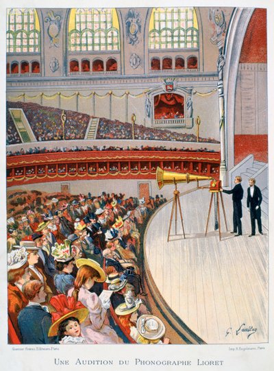 Wyświetlacz gramofonowy lub gramofonowy, XIX wiek autorstwa Gustave Francois Lasellaz