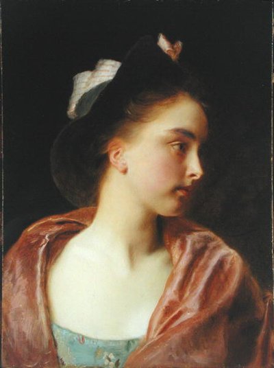 Maud (olej na kołysce panelu) autorstwa Gustave Jacquet
