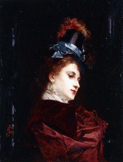 Nowy kapelusz, autorstwa Gustave Jacquet