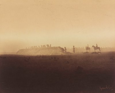 Manewry kawalerii, Camp de Châlons, 1857 r. (zdjęcie) autorstwa Gustave Le Gray