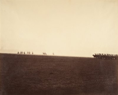 [Manewry kawalerii, Camp de Chalons], 1857. autorstwa Gustave Le Gray