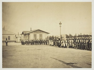 Żołnierze lekkiej piechoty, Camp de Châlons autorstwa Gustave Le Gray