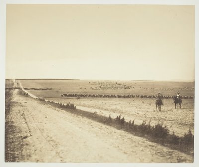 Manewry, Camp de Châlons, 1857. autorstwa Gustave Le Gray