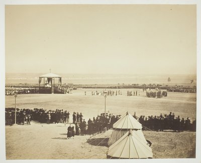 Msza, Camp de Chalons, 1857. autorstwa Gustave Le Gray