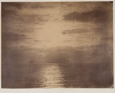 Efekt słoneczny w chmurach - ocean autorstwa Gustave Le Gray