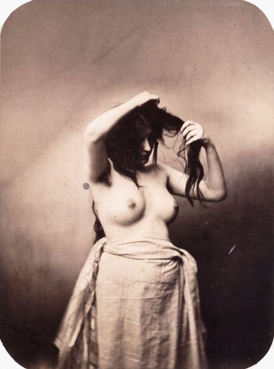 Stojący akt kobiecy, ok. 1855 autorstwa Gustave Le Gray