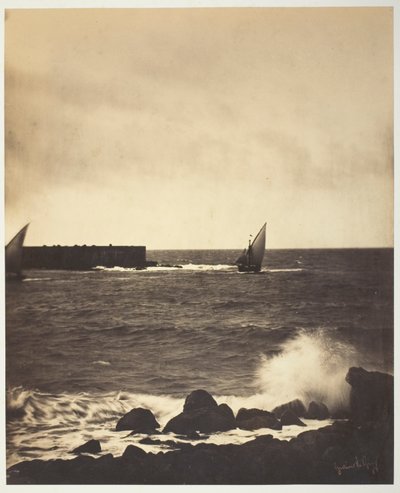 Przełamująca fala autorstwa Gustave Le Gray