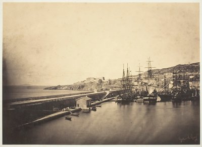 Molo w Sete, 1857. autorstwa Gustave Le Gray