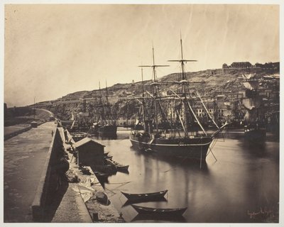 Port i miasto Sète-Mediterranean (Port et Ville de Sète-Mediterranée) autorstwa Gustave Le Gray