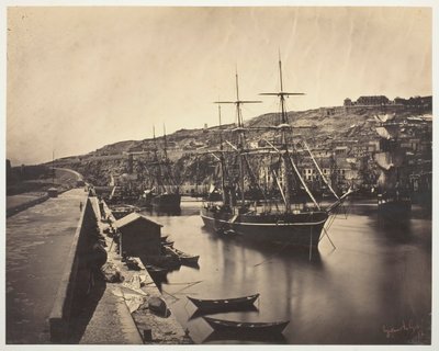 Port i miasto Sète-Mediterranean Port et Ville de Sète-Mediterranée, 1857. autorstwa Gustave Le Gray