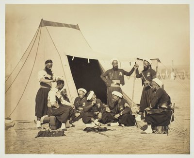 Bez tytułu Zouaves, 1857. autorstwa Gustave Le Gray