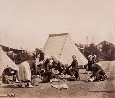 Posiłek żuawów autorstwa Gustave Le Gray