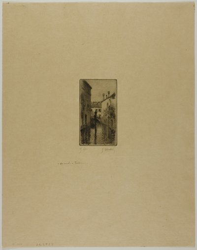 Kanał w Wenecji autorstwa Gustave Leheutre