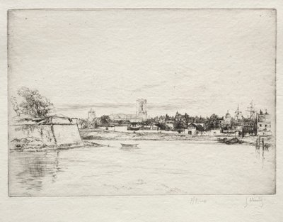 Le Petit St. Eloi, La Rochelle. autorstwa Gustave Leheutre