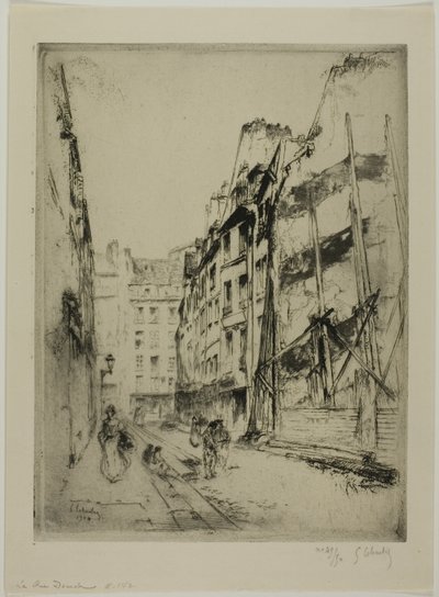 Rue Domat, Paryż autorstwa Gustave Leheutre