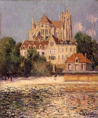Katedra w Auxerre autorstwa Gustave Loiseau