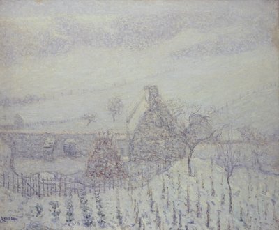 Blizzard w Hedouville autorstwa Gustave Loiseau