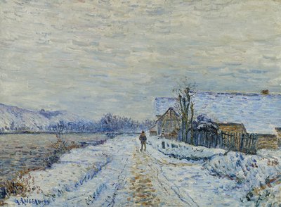 Wpływ śniegu w Tournedos, 1899 autorstwa Gustave Loiseau